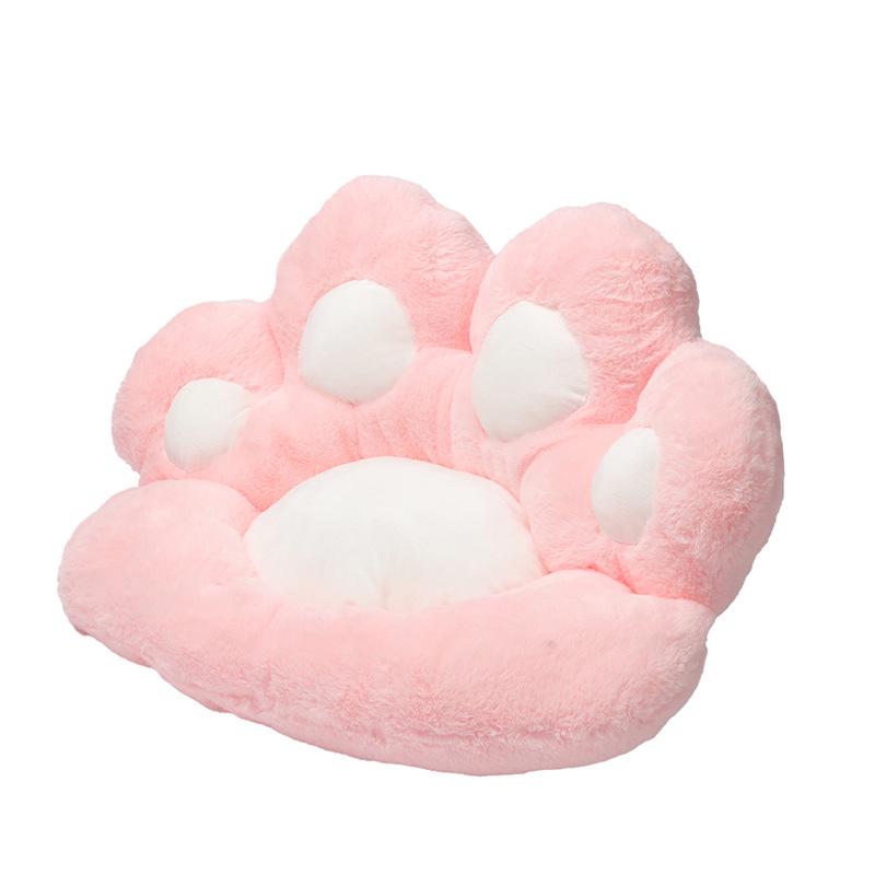 Adorable Cat Paw Plush Seat Cushion for Home & Office