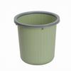Wastebasket with Retaining Collar Modern Open-Top Waste Bin Low-Profile