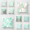 Nordic Modern New Geometric Mint Green Blue Pillowcase, Home Decor Living Room Sofa Decoration Cushion Cover 60x60 40x40 50x50