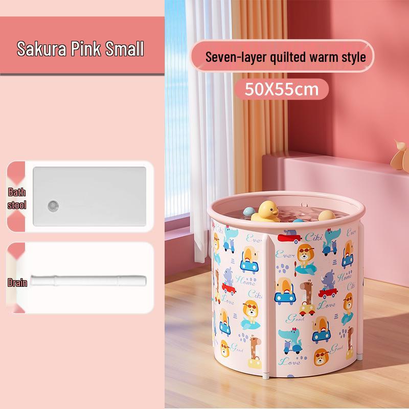 Upgraded Foldable No-Installation Bath Bucket for Adults and Children