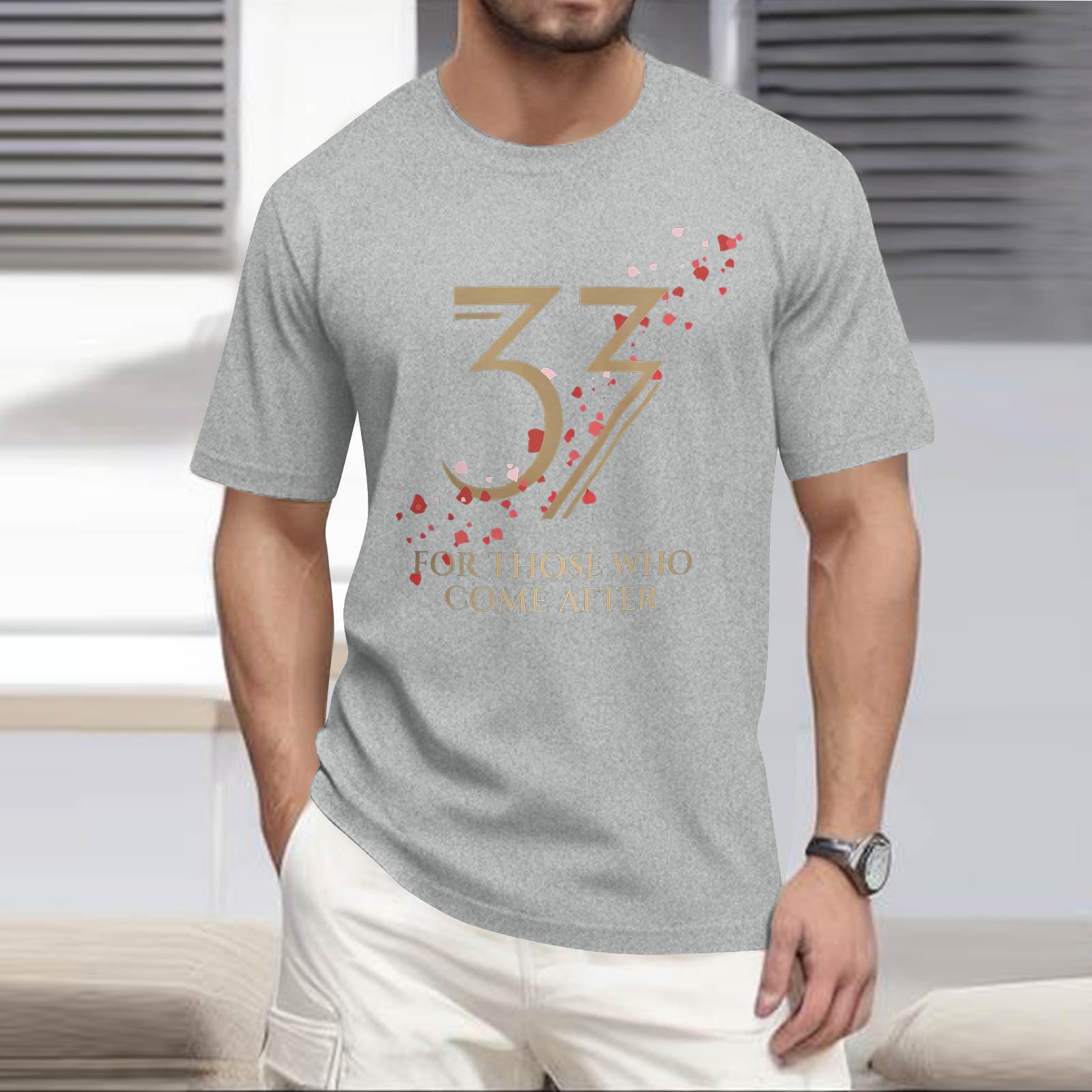 

Stylish And Casual Men s Round,neck Loose,fitting Short,sleeved Top. S