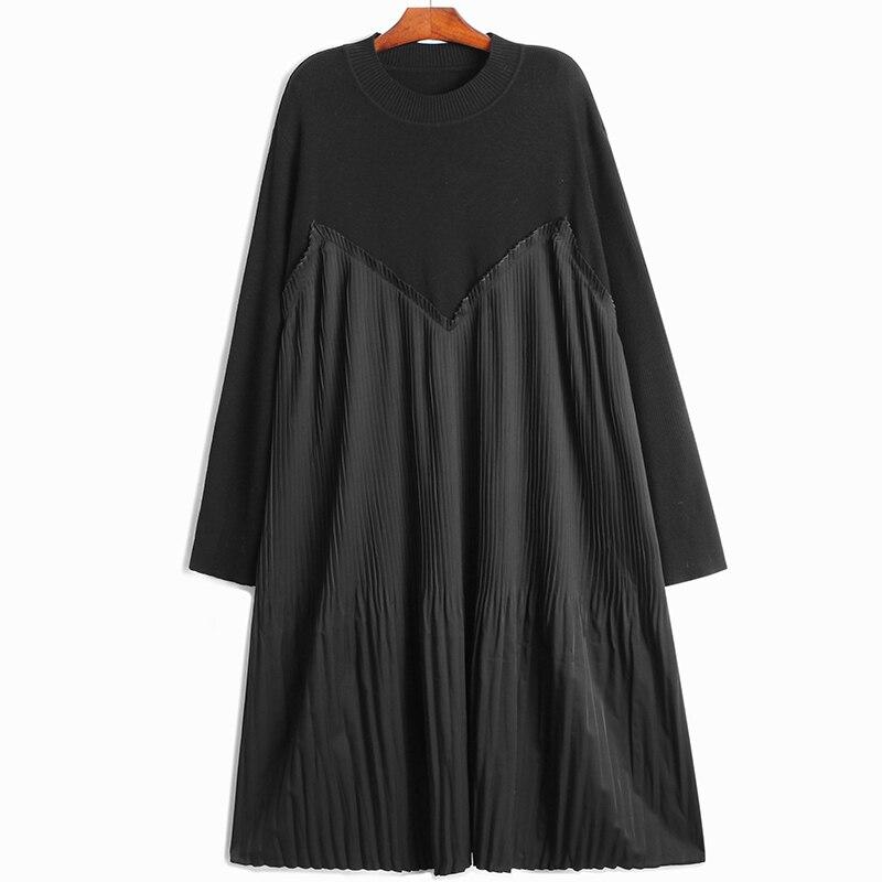 Xitao Fashion Solid Color Casual Knitting Dress GJ1010