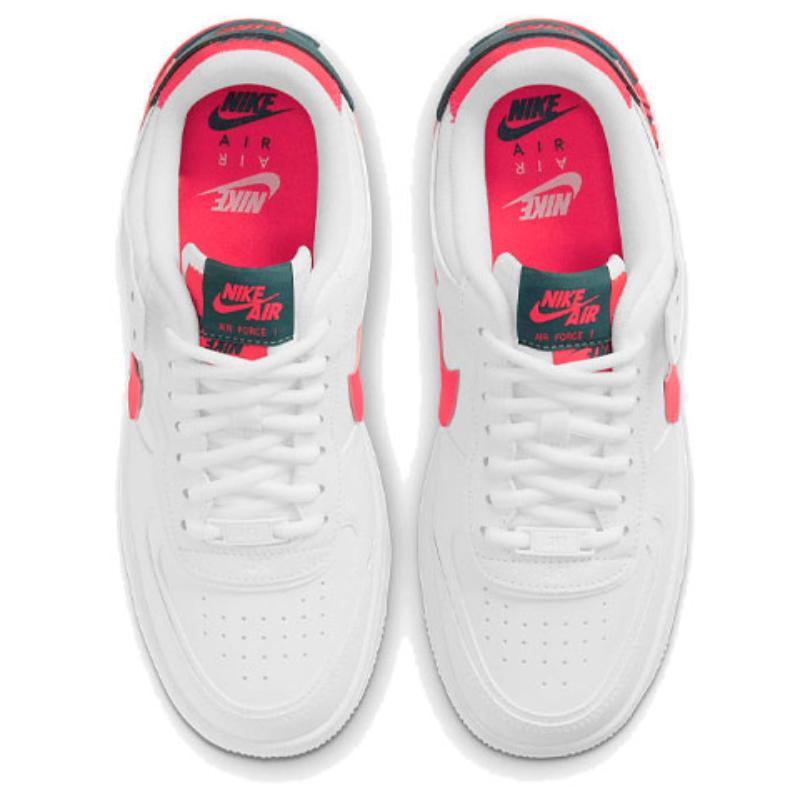 Nike Air Force 1 Shadow 'White Solar Red' Women's Sneakers DB3902-100