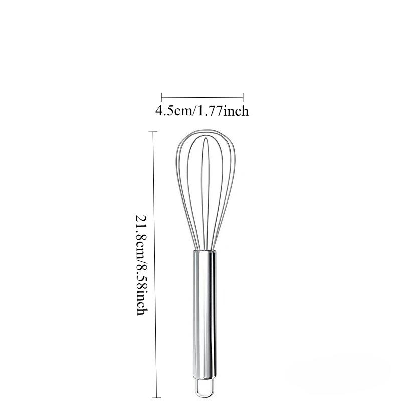 

Handheld Round Handled Egg Beater, Egg Mixer, Cream Whisk, Household Baking Tool