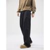 | Autumn and winter new double knee rivets irregular splicing design sweatpants American trendy brand loose drape pants