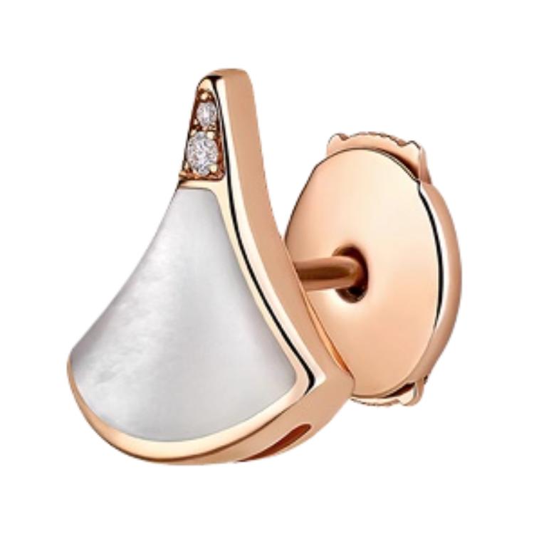 

BVLGARI Divas Dream Earrings Unisex earrings Rose-Gold White 361992 Box+Shopping Bag,Warranty (2025)