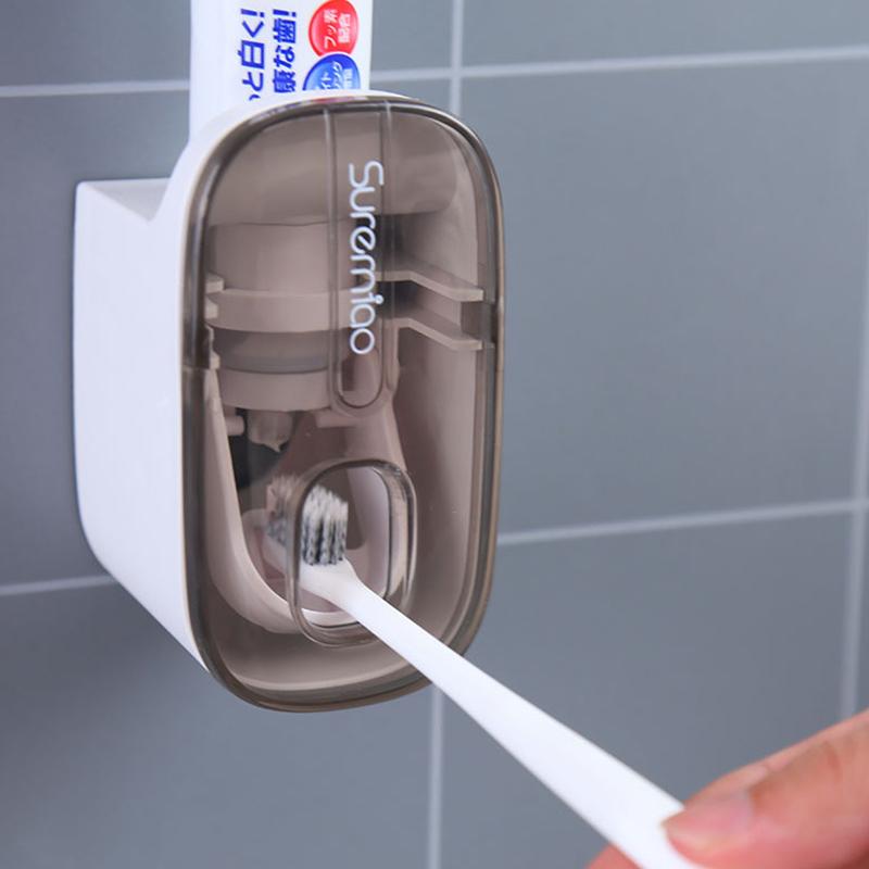 Dispenser Automat Pastă de Dinți Leneș Montare pe Perete Baie Storcător Pastă de Dinți Accesorii Rezistent la Apă Rezistent la Praf Suport Pastă de Dinți