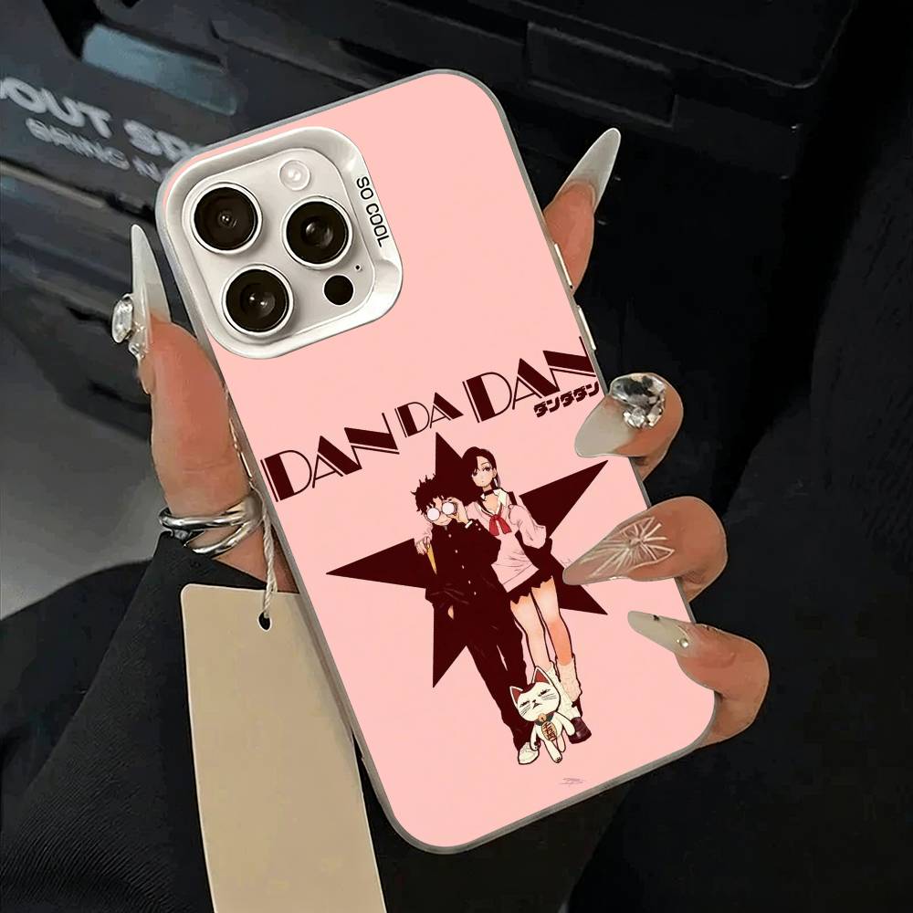 

D-Dandadan- Momo Ayase- Okarun Phone Case For iPhone 17,16,15,14,13,12,11 Plus,Pro Max,XS,white silver phone case iPhone15promax