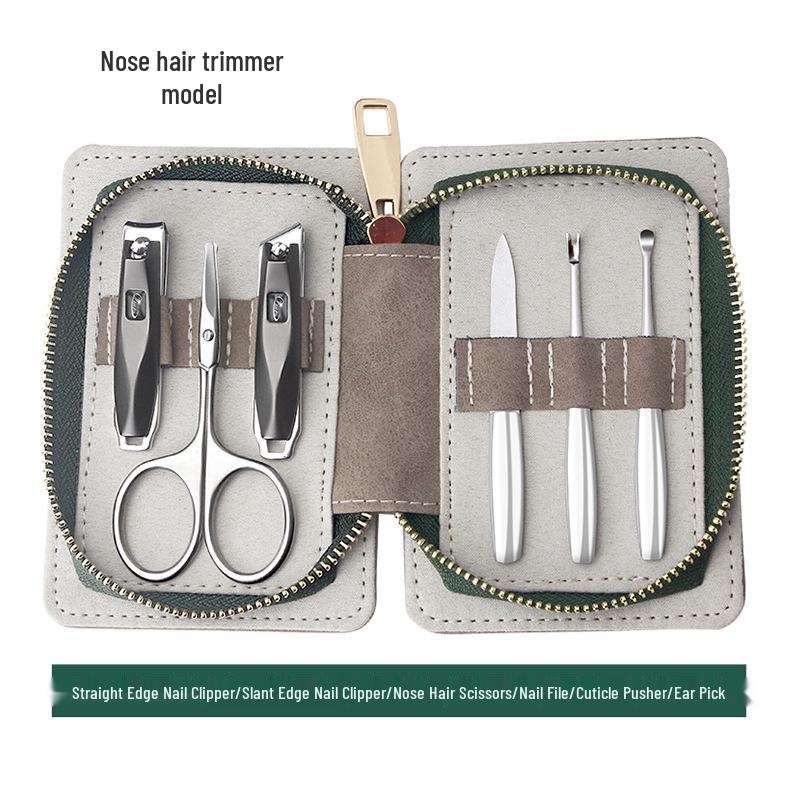 Qiao Lady Zinc Alloy 6-Piece Nail Clippers Manicure Set with Custom Logo Gift Box