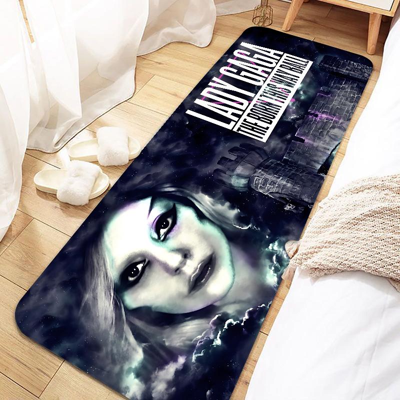 Singer Lady Gaga Door Mat Entrance Non-slip Doormat Washable Kitchen Carpet Living Room Hallway Rugs Bathroom Bath Door Mats