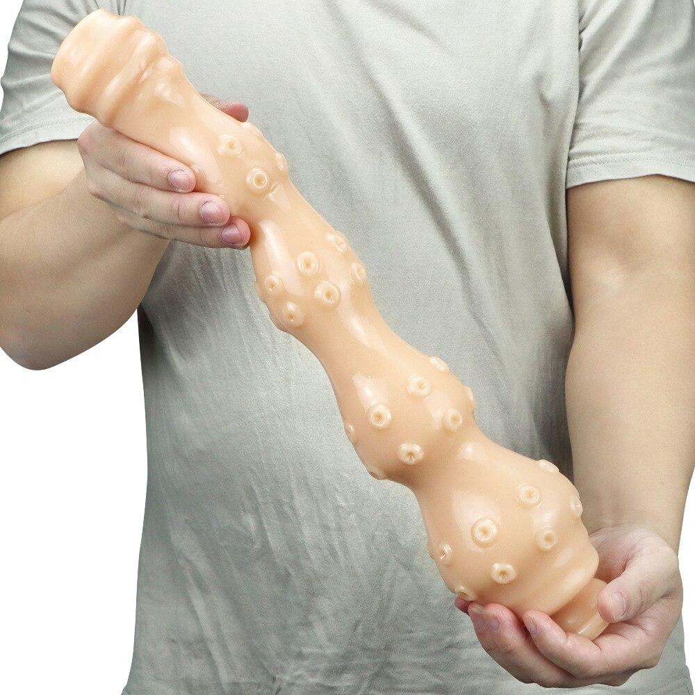 40cm Big Black Dildos Strap On Realistic Animal Dildo Anal Plug Adult Sex Toys Fisting Fetish Slave BDSM