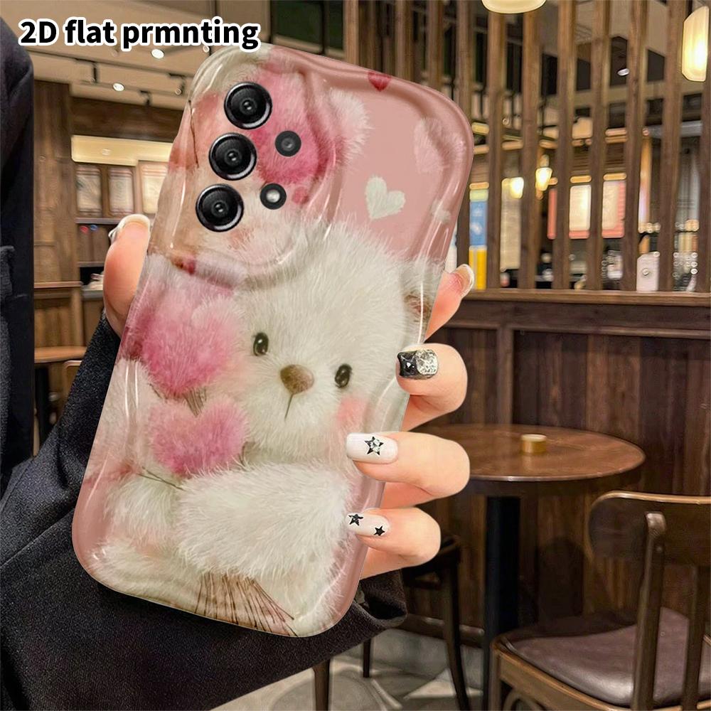 Phone Case: 2D Flat Samsung Galaxy A34 A35 S20 S22 S21 FE Plus Ultra Protective Case, Pink Heart Rush, Christmas and Halloween Gift
