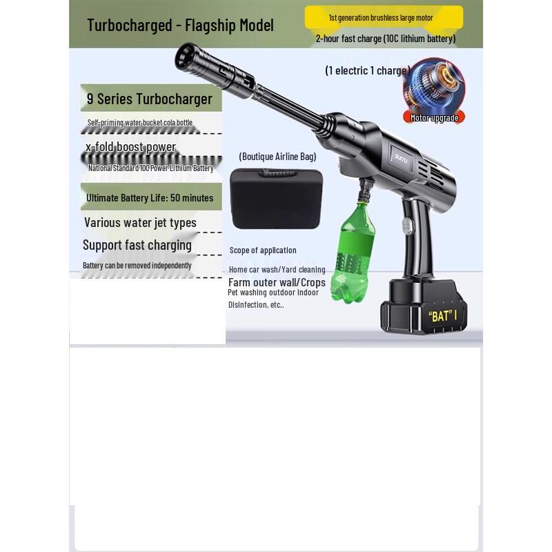 Lanmo Flagship Wireless High-Pressure Car Washer CN plug (adapter included)