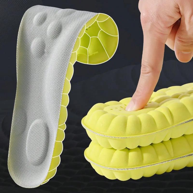 1Pair 2Pairs 4Pairs High Elasticity Latex Sport Insoles Soft Shoe Pads Arch Support Orthotic Insoles Breathable Deodorant Insole