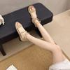 Fashion Versatile Women Shoes Summer New High Top Flat Shoes Simple Retro Women's Sandals Comfort Non Slip Roman