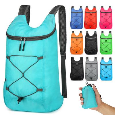 Ultra-Light Foldable Travel Backpack for Men & Women - Portable Outdoor Sports Bag with Printed Logo