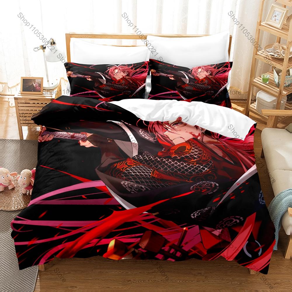 Anime Bedding Set 3Pcs Fate Grand Order Takasugi Shinsaku Stylish Design Bedroom Gift for FGO Lovers for Fans