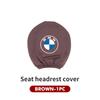 QAED6 For BMW Car Seat Headrest Pillow Cover Dust Dirty-proof Protective Cover Accessories E46 E90 E60 F10 E39 F30 E36 E87 E90 E30 E53