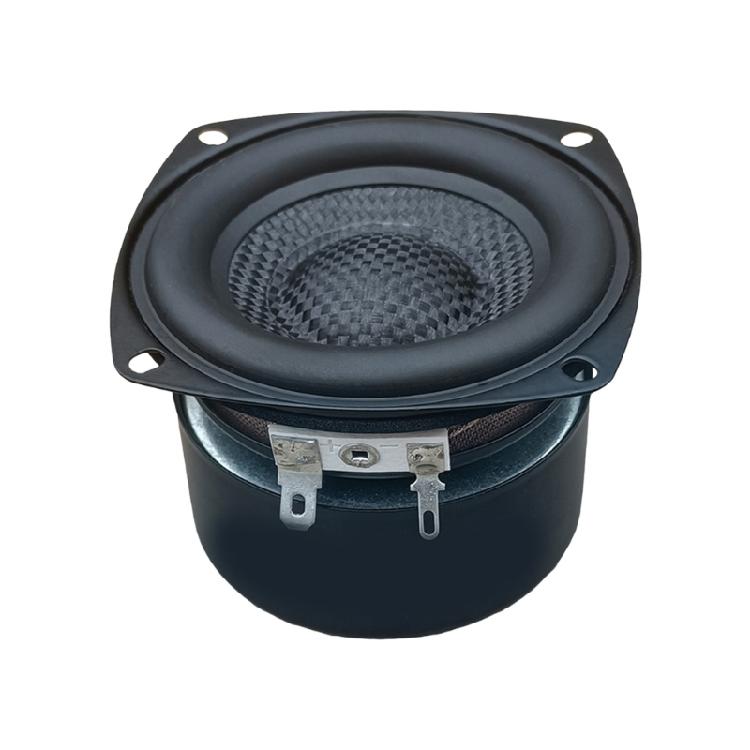 Professional 3Inch Square Woofer Speaker HiFi Grade Output Glass Fiber Woven Cones 86dB Sensitivity