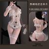 Erotic Underwear Pure Desire Onesie Female Sexy Lace Seduction Pajamas Open Crotch Perspective Uniform Suit