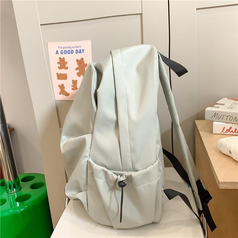 Nylon Casual Backpack For Men And Women With Zipper Closure And Phone Pocket For Daily Use