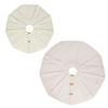 White Knitting Christmas Tree Skirts Tree Base Cover 61/92cm Diameter with Button Fastening Holiday Room Decorations