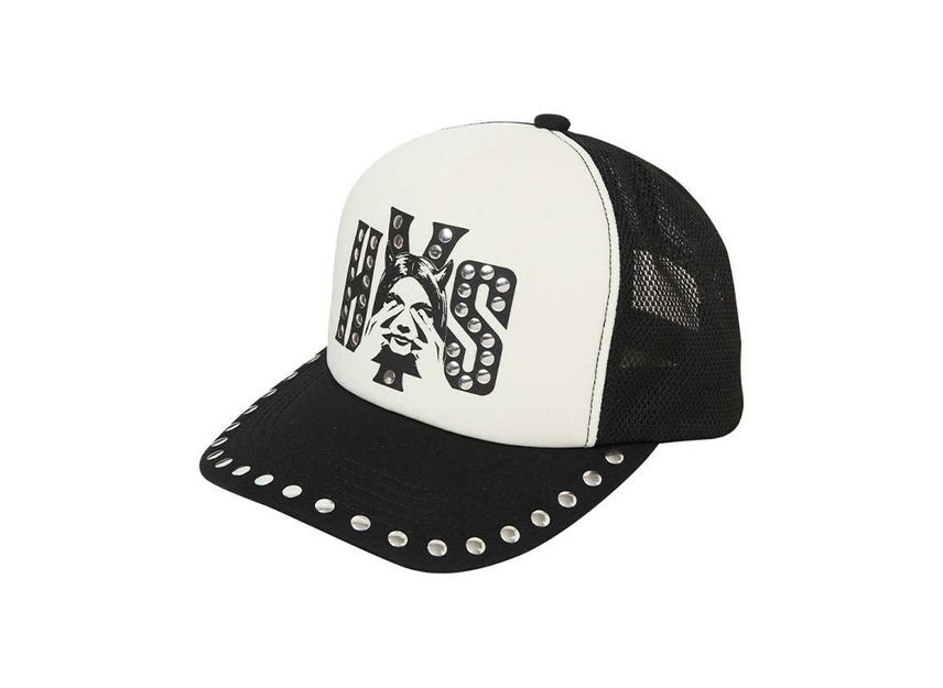 HYSTERIC GLAMOUR See No Evil Studded Mesh Cap Black One-Size