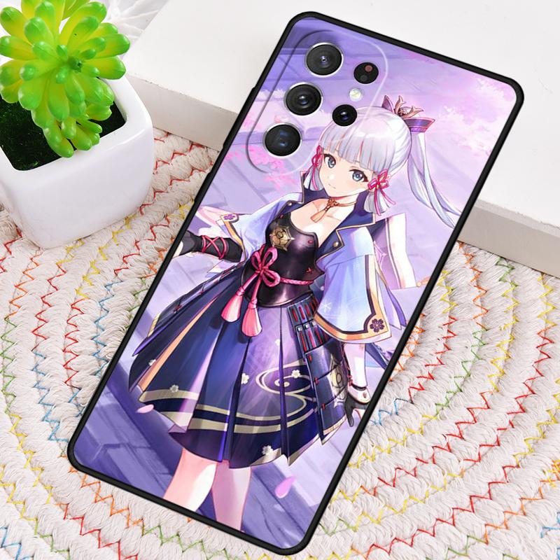 Genshin Impact Kamisato Ayaka Silicone Phone Case For Samsung Galaxy Note 10 Pro S26 S24 S23 S22 S21 Plus S25Ultra Capa Cover