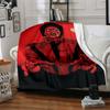 1pc Thriller, Red Jacket Blanket Lightweight Flannel Blanket Throw Blanket For Sofa, Bed, Travel, Camping, Livingroom, Office, Couch