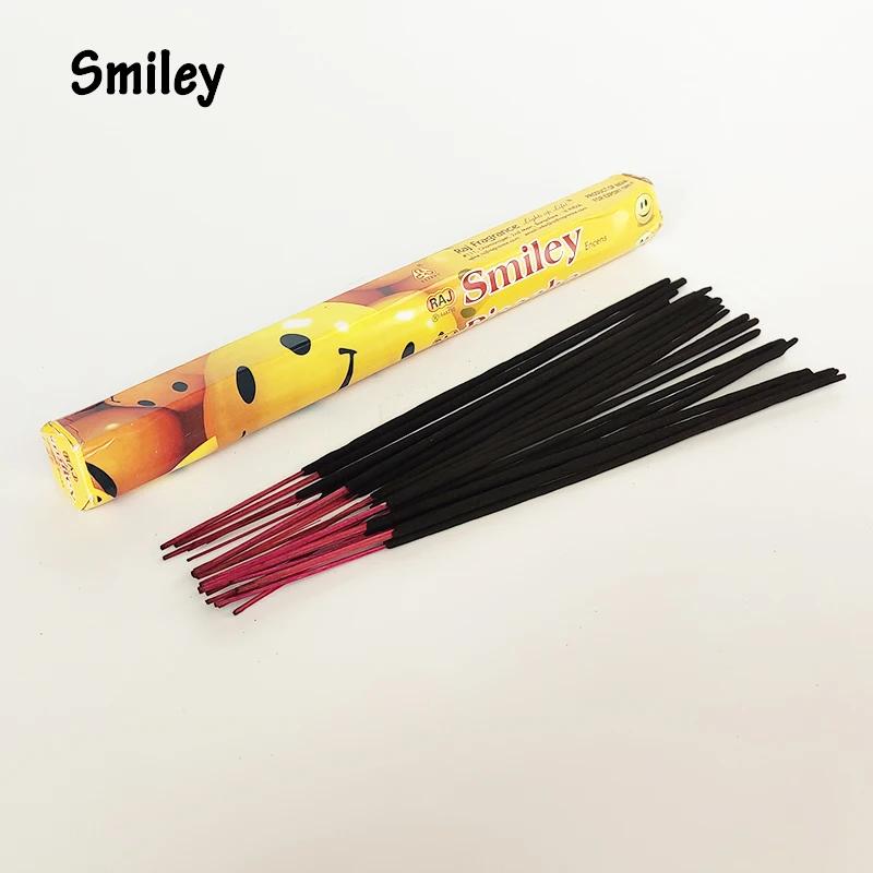 

F 1 коробка ароматических палочек с белым шалфеем для медитации, сандалового дерева, лаванды, индийского аромата, благовоний с шалфеем, аромата свежего воздуха, ароматерапии Smiley