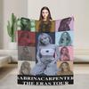 Sabrina diva pop Cantante americana Sabrina Carpenter Morbida Coperta Ufficio Peluche Coperta da Lancio Flanella Copriletto Copri Divano Letto