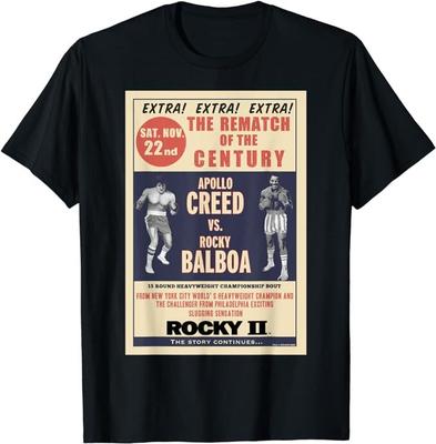 Rocky Creed gegen Balboa Rückkampf des Jahrhunderts Poster T-Shirt