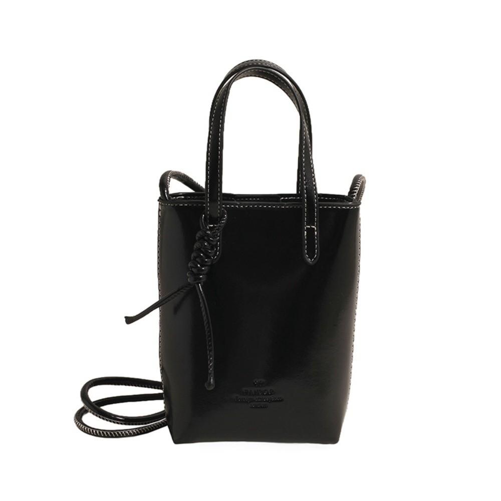 

Мини-сумка кроссбоди из искусственной кожи, повседневный чехол для мобильного телефона, простая квадратная сумка через плечо, для офисного работника чёрный