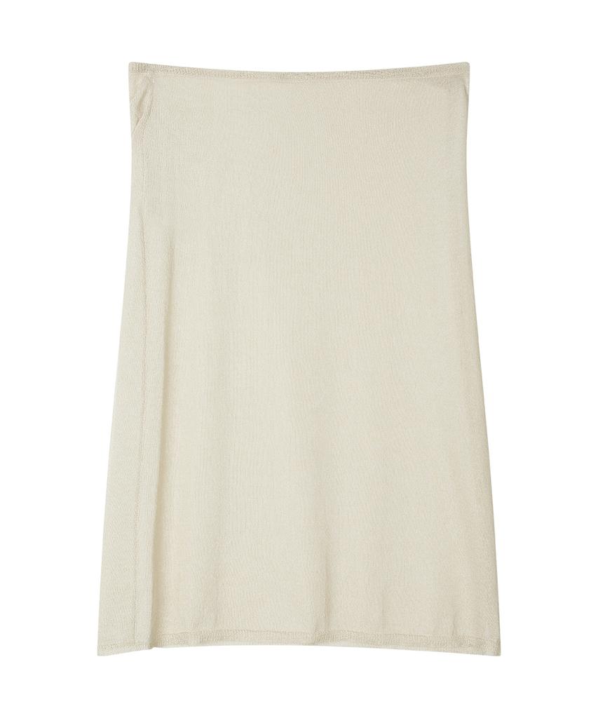 SUNDAY FRUIT MARKET W) Sunday Sheer Button Skirt Beige