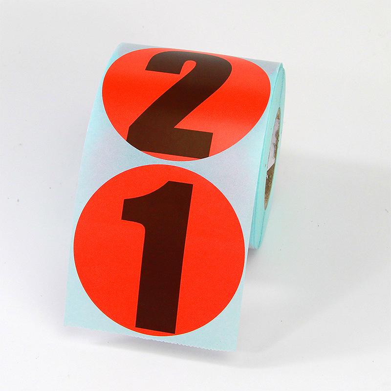 Round Waterproof Thermal Label Paper - Barcode Printer Adhesive Stickers
