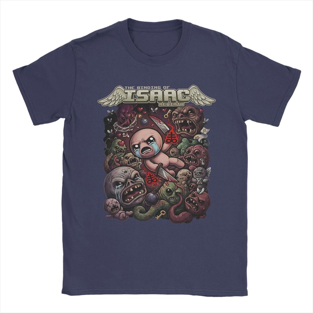 Binding of Isaac Rebirth Pixel Art Fan Unisex T Shirts Vintage Tee Shirt Short Sleeve Crew Neck TShirt 100 Cotton Gift Tops