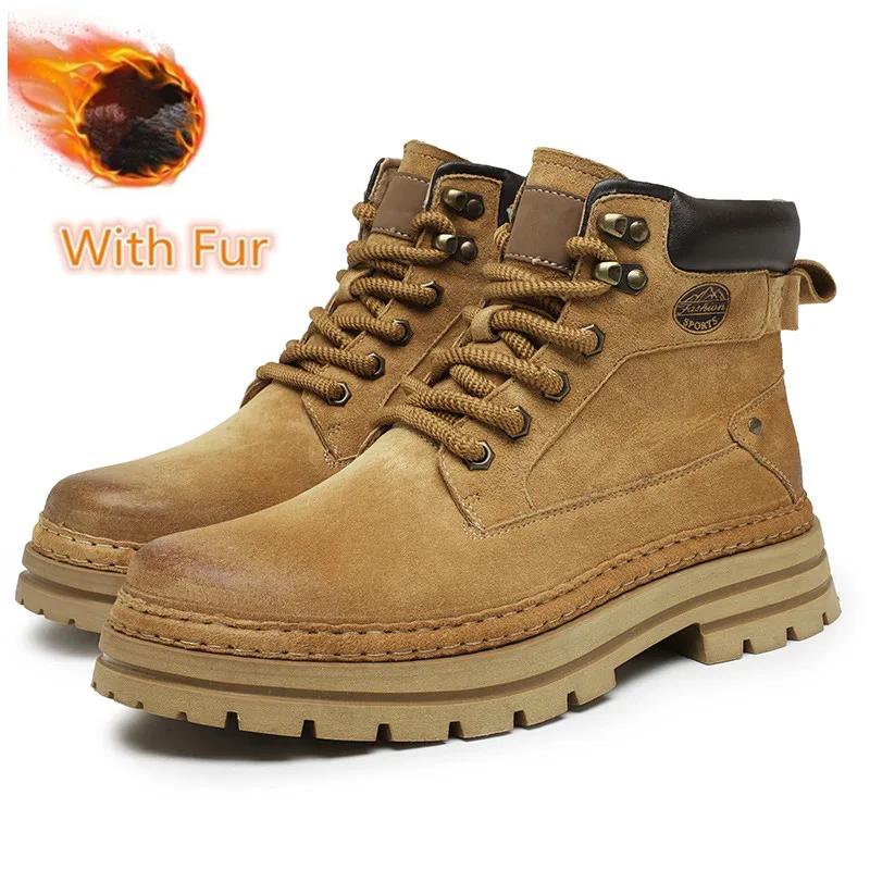 

Модные теплые плюшевые зимние ботинки из искусственного меха, универсальная мужская обувь для ходьбы, горячая распродажа 2024, мужские ботинки для снега и походов, универсальные мотоциклетные ботильоны 45