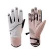 Winter thermal gloves color matching driving five fingers waterproof and non-slip outdoor cycling thin velvet women's wrist protection