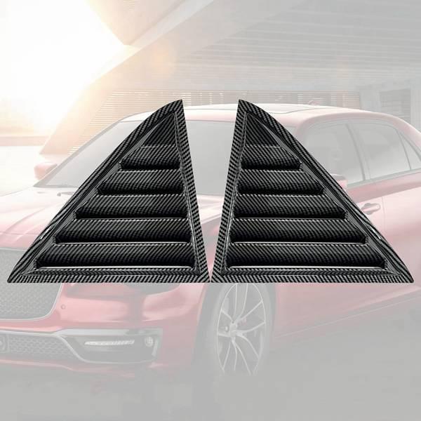Chrysler ABS Car Window Louver Cover (Carbon Fiber Pattern) - 1 Pair