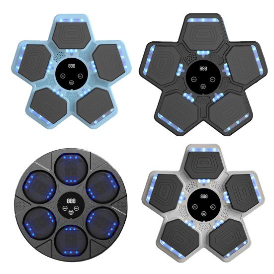 Muziek Boksmachine met Handschoenen Wandmontage Snelheidsmodi Verstelbaar LED-Display Elektronische Bokstrainer Doel Stootkussen Trainingsapparatuur