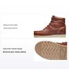 Tendencia de Moda Barstow Botines Cortos de Trabajo Botas para Hombre Marrón Oscuro 89647214