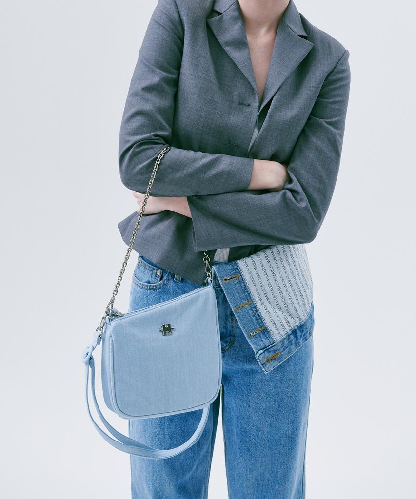 Jedrefeb5 Slant Mini Chain Bag_ Light Blue