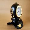 15,24 cm Mini Tauchhelm mit Uhr Nautische Maritime Uhr Schwarzer Tauchhelm Tischuhr Heim-, Bürodekoration Geschenk