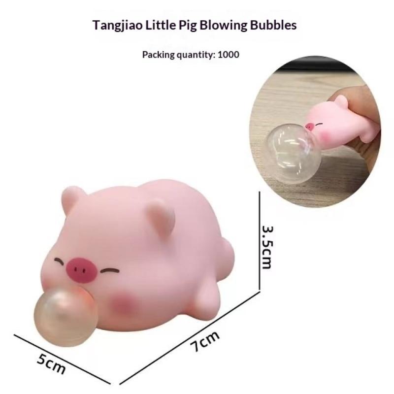 Cute Animal Bubble Squeeze Toys, Panda & Pig Slow Rebound Squishies Office Gags And Stress Relief For Pranks