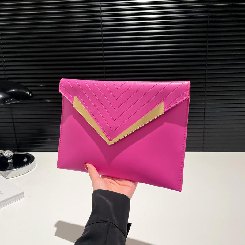 

Niche design solid color autumn beautiful new fashion temperament personality large capacity hand bag розы красного