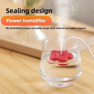 Malý Květinový Přenosný Zvlhčovač Přenosný Stolní Mini Sprej na Doplnění Vody Domácí Ipx7 Vodotěsný Atomizér Difuzér pro Domov