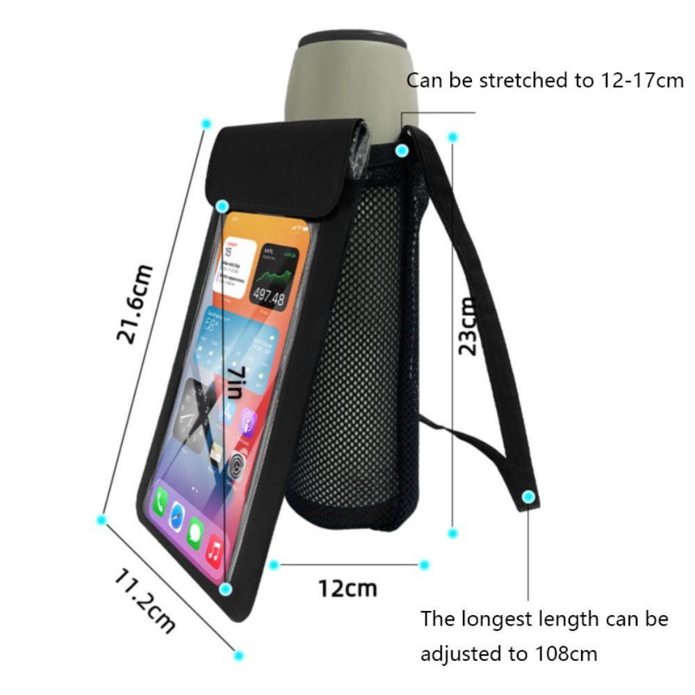 Waterproof Water Bottle Holder 2 in 1 Swimming Bag Cup Sleeve Phone Pouch  Water Splashing Festival