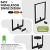 Wall Plant Holder Home Furnishing Decor Lightweight Material Modern Model Metal Vase Suitable for Bathroom Study Room