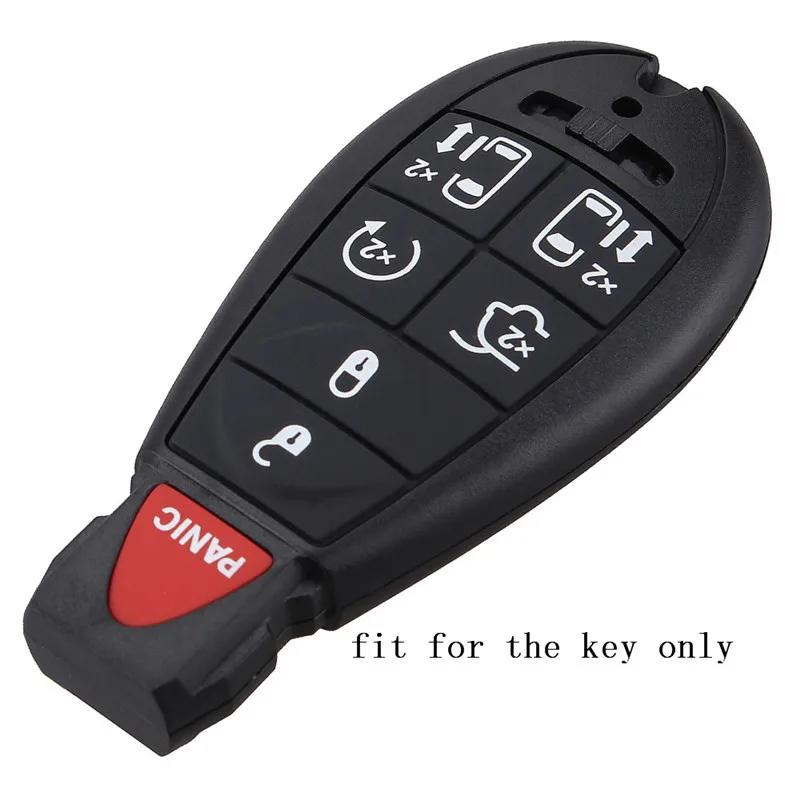7 Button Silicone Rubber Car Key Cover Case For Chrysler Town Country Dodge Grand Caravan Smart Remote Car Key