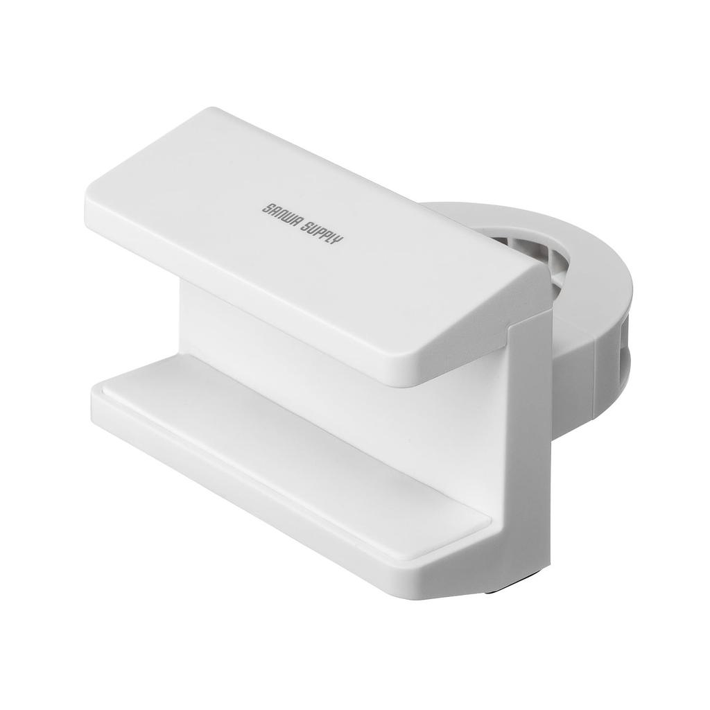 Sanwa Supply Power Tap Holder Mounting (Pole Type, White) TAP-CLAMP2W
